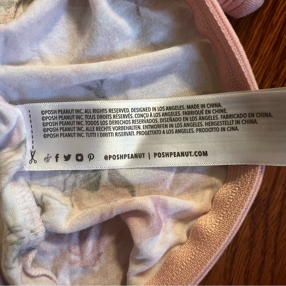 Posh Peanut Vintage Pink Rose Convertible One Piece, Size NB - Picture 9 of 11